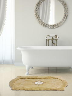 Ковер для ванной 60х100(бежевый) Royal акрил Bath Plus