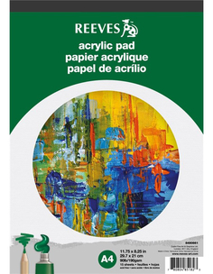 Альбом для акрила "Acrylic", А4, 15 листов, 190 г/м2 Reeves