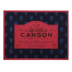 Canson Блок для акварели Heritage CANSON, 300г/м2, 23х31см, Сатин, склейка 20 листов