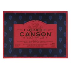Canson Блок для акварели Heritage CANSON, 300г/м2, 36х51см, Сатин, склейка 20 листов