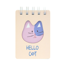 Мини-блокнот на пружинке "Kitty" (желтый) Kawaii Factory