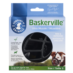 Намордник для собак COABASKERVILLE ULTRA, Size 3, длина 8 см, обхват 28 см Company of Animals