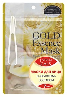 Маска для лица Japan Gals Gold essence Mask 7 шт