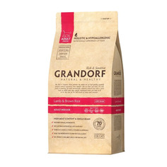 Сухой корм для кошек Grandorf Indoor, для домашних, ягненок, индейка, 0,4кг