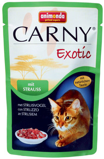 Влажный корм для кошек Animonda Carny Exotic, говядина, мясо, 85г