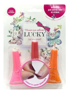 Детская декоративная косметика 1 TOY Lucky. Коралловый, красный, оранжевый