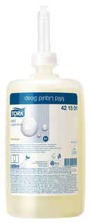 Косметическое мыло-крем Tork Premium жидкое очищающее 1 л