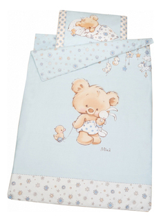 Комплект детского постельного белья Золотой Гусь Mika сатин голубой