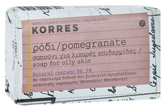 Косметическое мыло для лица и тела Korres для жирной кожи с гранатом