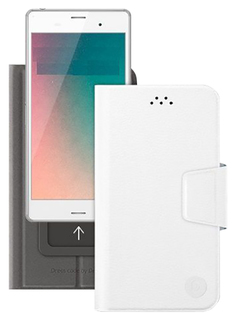 Чехол для смартфона Deppa Wallet Slide M 4,3"-5,5" Белый
