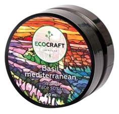 Скраб для лица Экокрафт для жирной и проблемной кожи Базилик средиземноморский 60 мл Eco Craft