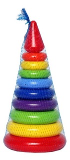 Пирамидка Росигрушка "Радуга"