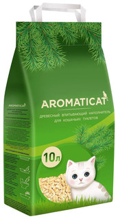 Древесный наполнитель туалета для животных AromatiCat Древесный 10л/6 кг АСD10