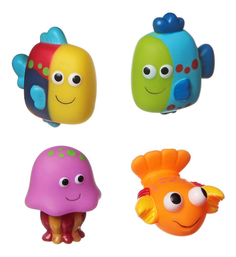 Игровой набор для купания Bondibon "Рыбки, рак, медуза"