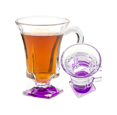 Набор стаканов LORAINE LR(х6) 20220 Прозрачный, фиолетовый