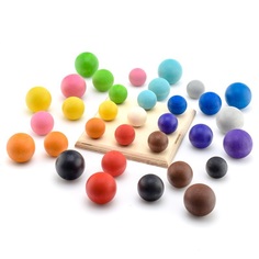 Деревянная игрушка Уланик Сортер Монтессори Шарики на доске