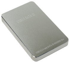 Внешний карман (контейнер) для HDD Orient 2568 U3 2.5" USB 3.0 серебристый 30218