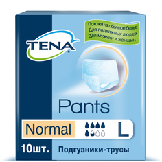 Подгузники для взрослых TENA Pants Normal трусики L 10 шт.