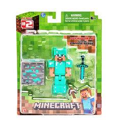 Фигурка Minecraft Diamond Steve пластик пластик 8 см Jazwares