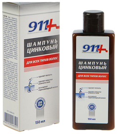 Шампунь для волос 911 цинковый против перхоти 150 мл