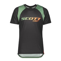 Майка мужская Scott Trail Vectic, black/dark ivy green, L INT