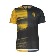 Майка мужская Scott Trail Flow, ochre yellow/nightfall blue, M INT