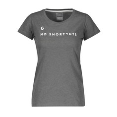 Футболка женская Scott 10 No Shortcuts, dark grey melange, M INT