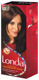 Краска для волос Londa Технология смешивания тонов 34 Золотисто-каштановый 110 мл