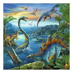 Пазл ravensburger «динозавры» 3х49элем.