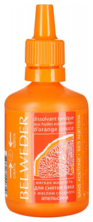 Жидкость для снятия лака Belweder C маслом сладкого апельсина 60 мл