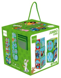 Головоломка Indigo из картона Башня Джумбо ферма STACKING TOWER JUMBO Farm, 6181072
