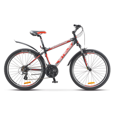 Велосипед Stels Navigator 630 V 26 (2016) Черный/Серебро/Красный, 21.5