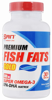 Omega 3 SAN Premium Fish Fats Gold 120 капс.