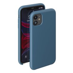 Чехол Deppa Liquid Silicone Case для Apple iPhone 11 (Синий)/87304