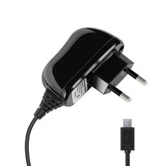 Сетевое зарядное устройство Deppa microUSB 2.1A Black