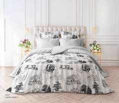 Комплект постельного белья Verossa Сатин Евро Jouy