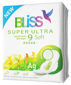 Прокладки Bliss Super Ultra Soft ультратонкие 9 шт
