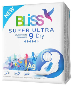 Прокладки Bliss Super Ultra Dry ультратонкие 9 шт