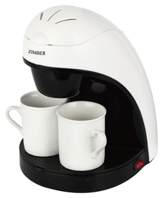 Кофеварка капельного типа Zimber 10981 White/Black Zimber.