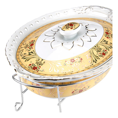 Мармит LORAINE 2,5 л 3 пр. со свечкой LR 26535