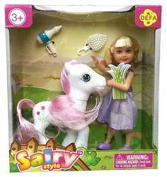 Кукла Defa Lucy 8303 Sairy style с пони и аксессуарами 13 см