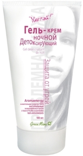 Гель-крем ночной детоксирующий GREEN MAMA Защита от угрей, 100 мл