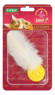 Titbit Игрушка-лакомство для кошек хвост кроличий