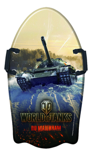 Ледянка детская 1TOY World of Tanks 92 см, с плотными ручками