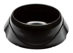 Одинарная миска для кошек и собак Ferplast, пластик, черный, 2 л