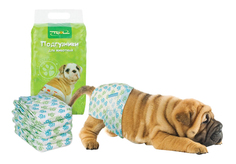 Подгузники для домашних животных Triol, 15-22 кг, размер L, 10 шт.