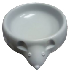 Одинарная миска для кошек ZooExpress, пластик, серый, 0.2 л