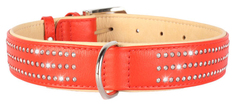 Ошейник для собак CoLLaR brilliance со стразами маленькими 46-60см красный 388230
