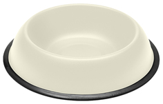 Одинарная миска для кошек и собак Ferplast, металл, резина, белый, 2.5 л
