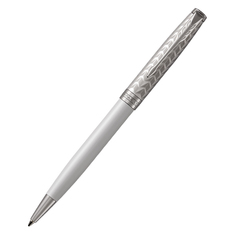 Ручка шариковая Parker Sonnet Premium - Metal&Pearl PGT CT, M, BL